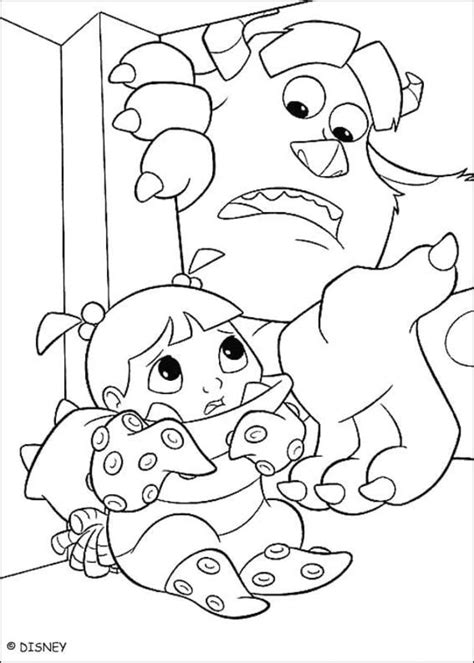 Dibujos para colorear Monsters Inc imprimible gratis para los niños