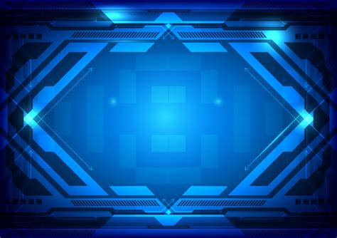 Blue Abstract Background Digital Technology Vector Illustration 558535