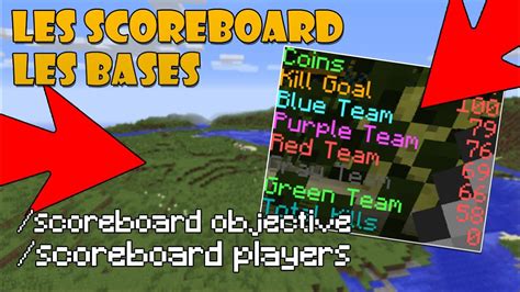 Tuto Fr Les Bases Des Scoreboards Sur Minecraft Youtube