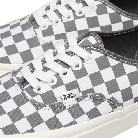 Vans Authentic Checkerboard Pewter And Marshmallow End Es