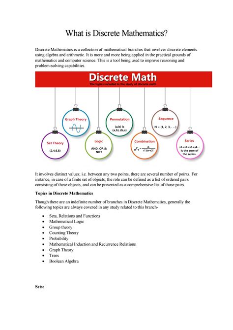 What Is Discrete Mathematics By Brainwaredm1 Issuu