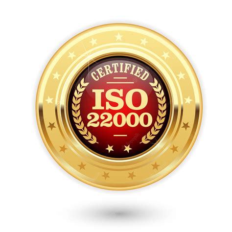 Premium Vector Iso 22000 Certified Medal Food Safety Management
