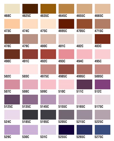 Pantone® Matching System Color Chart At Age Graphics
