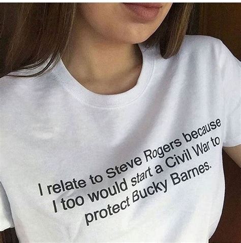 I Relate To Steve Rogersprotect Bucky Barnes Letters Print T Shirt