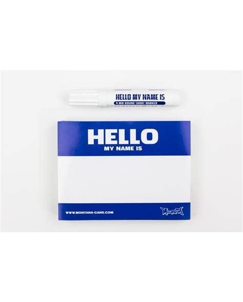 Montana Hello My Name Is Sticker Marker Pack Sticker Ace Colors