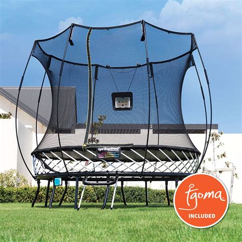 Springfree Round Smart Trampoline™ With Safety Enclosure 8 Ft