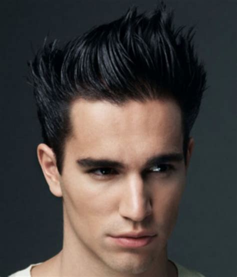 Black Men Spiky Hairstyle With Long Spiky Bangs And Short Hair Length