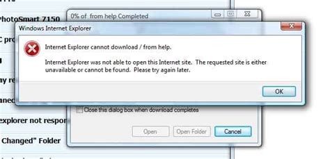 Solved Error Message Internet Explorer Cannot Download From Help