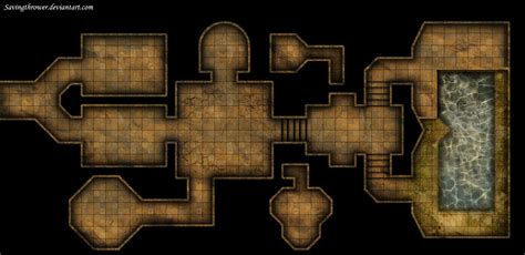 Clean Crypt Tomb Dungeon Map For Dnd Roll By Savingthrower On Deviantart