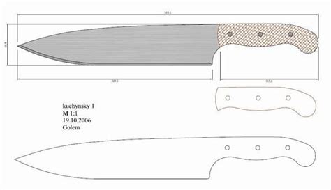 Dispones de plantillas profesionales a tamaño real con sangre de 3mm. Чертежи ножей 10 вариантов (ст.12) | Knife template ...