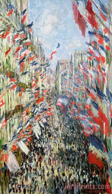 Claude Monet The Rue Montorgueil Painting The Rue Montorgueil Print