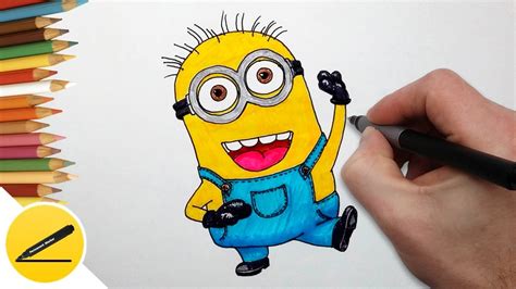 How to Draw Minion step by step easy - Art for Kids - YouTube