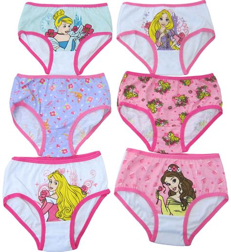 Panties Clothing Accessories Disney Girls Princess Underwear Pack Of