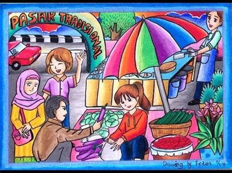 Gambar Kartun Pasar - Blog Soal
