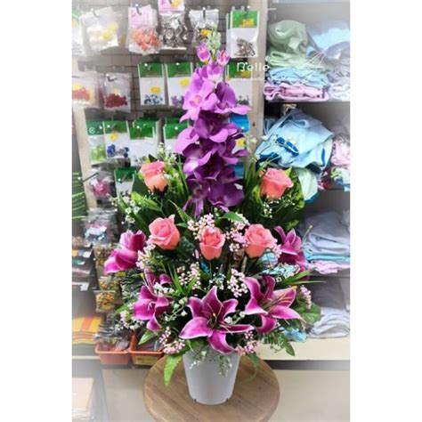 Pasu Bunga Hiasan Siap Gubah Sudut Shopee Malaysia