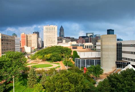 Established in 1964 the cleveland state university is a constituent of the ohio university system. Looking Downtown from Cleveland State University Campus ...