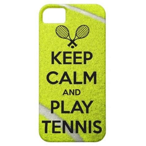 A Cell Phone Case That Says Keep Calm And Play Tennis