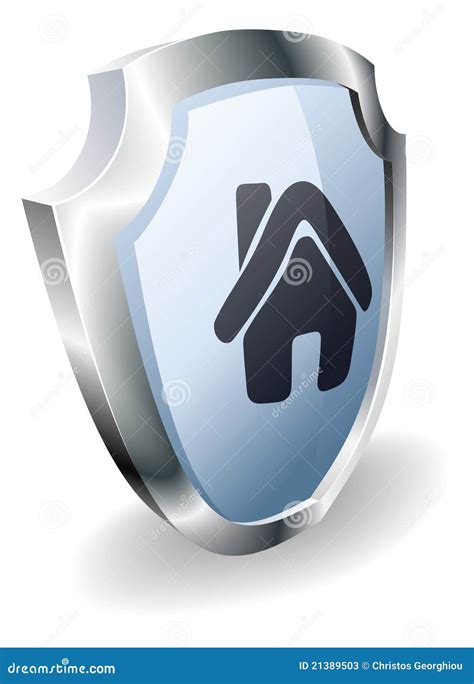 House Shield Concept Stock Vector Illustration Of Metal 21389503
