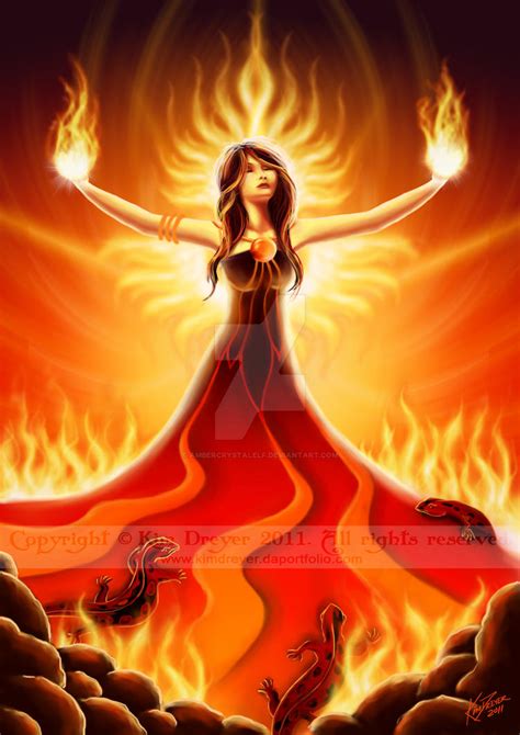 Fire Elemental By Ambercrystalelf On Deviantart