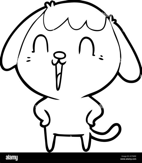 Cartoon Happy Dog Stock Vector Image And Art Alamy