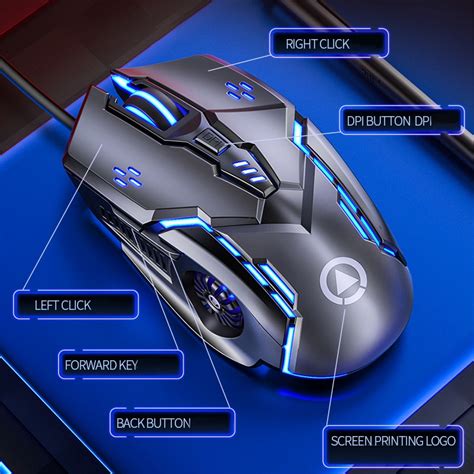 Yindiao G5 Gaming Mouse Wired Mouse 6d 4 Speed Dpi Rgb Ebay