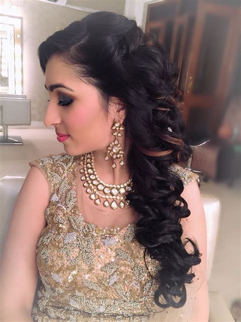 Beautiful Neha S Cocktail Look Hair Artistry By Archana Rautela Indian Party Hairstyles