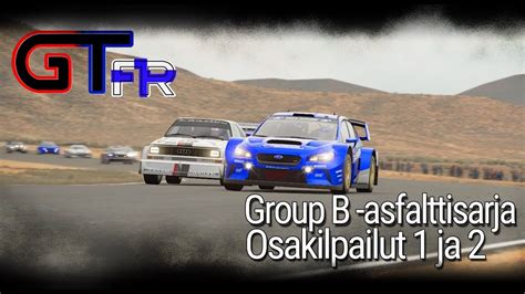 LIVE GT Finland Racers Group B Asfalttisarja Osakilpailut 1 Ja 2