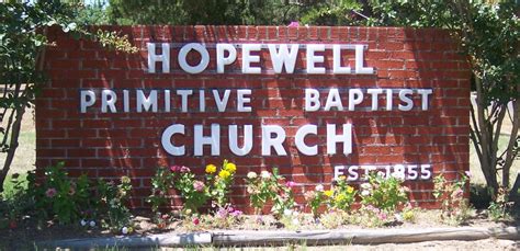 Hopewell Primitive Baptist Church Winnsboro Tx