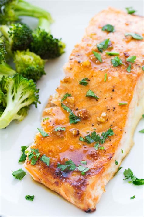 This Easy Oven Baked Salmon Recipe Is Our Favorite With A Honey Dijon And Garlic Sauce And