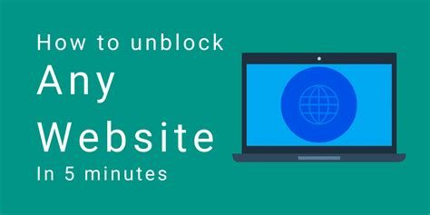 how to unblock websites in 5 minutes [2023 guide]