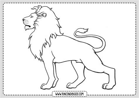 Dibujo Leon para colorear - Rincon Dibujos