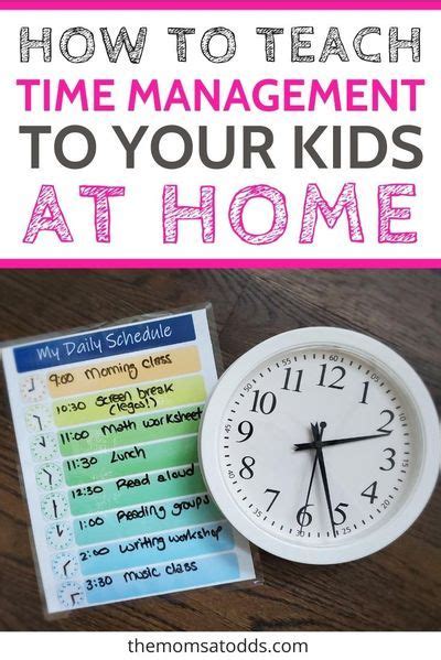 How To Teach Time Management For Elementary Students Teaching Time
