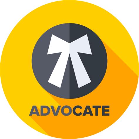 Advocate Flat Circular Flat Icon