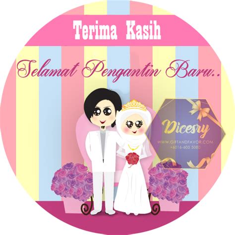 Readymade Stickers Nikah Dicesry T And Favor Malaysia