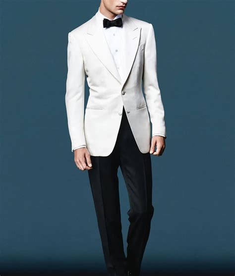 James Bond Tuxedo Ivory Dinner Jacket Jacket Hub