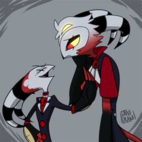 Spiroz child of Stolas and Blitzo ( art by Danidraws) : r/HelluvaBoss