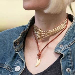 Diy copper + leather necklace. Gold Cord & Leather Necklace DIY