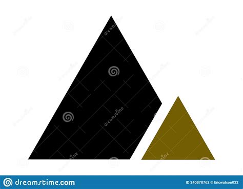 Equilateral Triangle Icon Vector Line Triangle Stock Vector