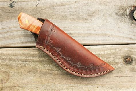 Custom Leather Knife Sheath 5 12 X 2 Wopening Etsy