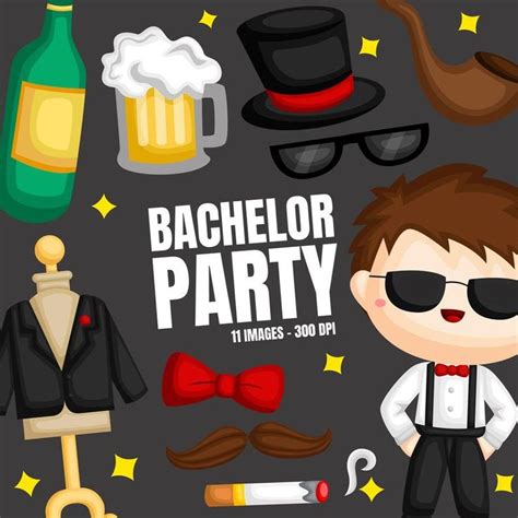 Bachelor Party Clipart Wedding Party Celebration Clip Art Male Groom Free Svg On Request