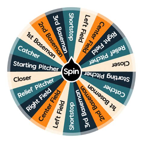 mlb positions spin the wheel random picker