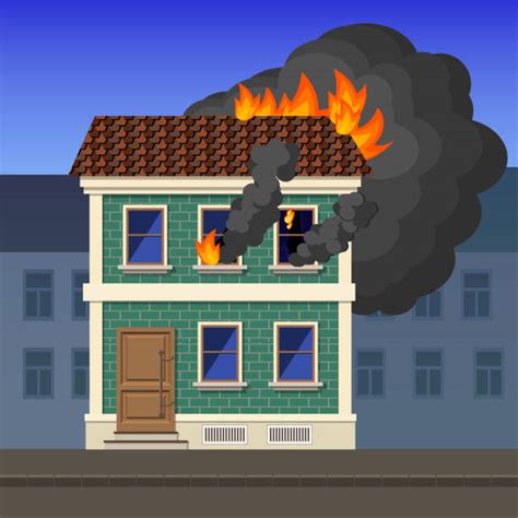 Burning House Illustrations Royalty Free Vector Graphics And Clip Art