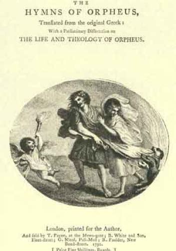 The Hymns Of Orpheus Thomas Taylor Książka W Lubimyczytacpl