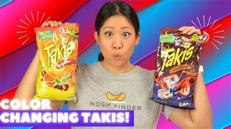 Snack Flavor Review Color Changing Takis Volcano Queso Scorpion Bbq