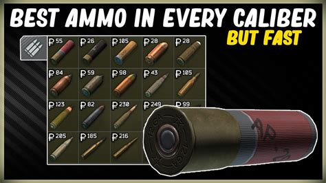 BEST AMMO IN EVERY CALIBER MOST PENETRATION ESCAPE FROM TARKOV WHAT ARE THE BEST BULLETS