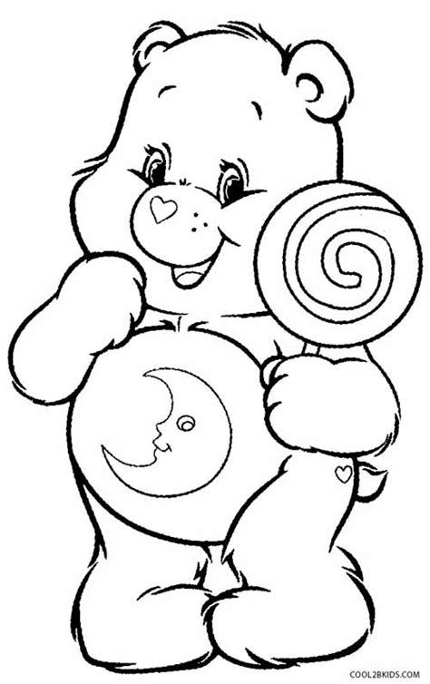 printable care bears coloring pages  kids