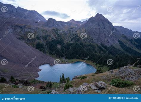 Backpacking Around Blue Lakes In Colorado S San Juan Mountains Stock