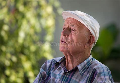Depressed Old Man Stock Image Image Of Portrait Face 77799193