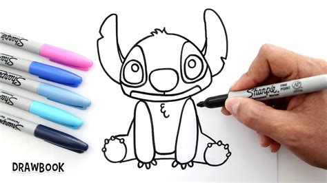 How To Draw Stitch Step By Step Easy Lilo And Stitch Drawbook