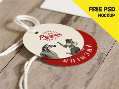 Download Free Round Label Mockup PSD - Free Download
